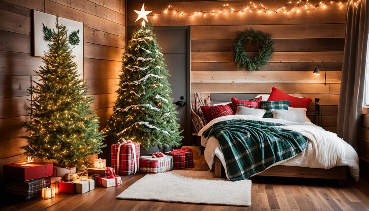 Christmas bedroom decor