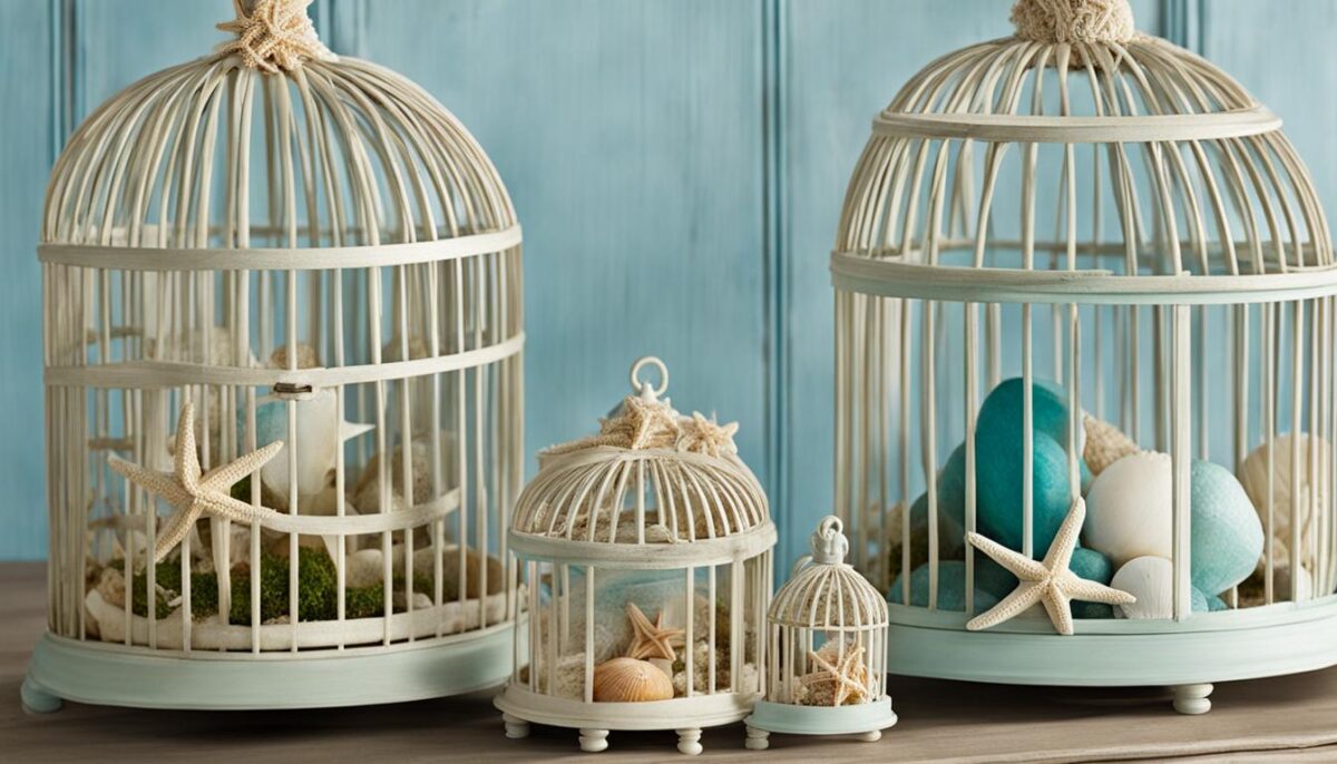 Themed birdcage decorations
